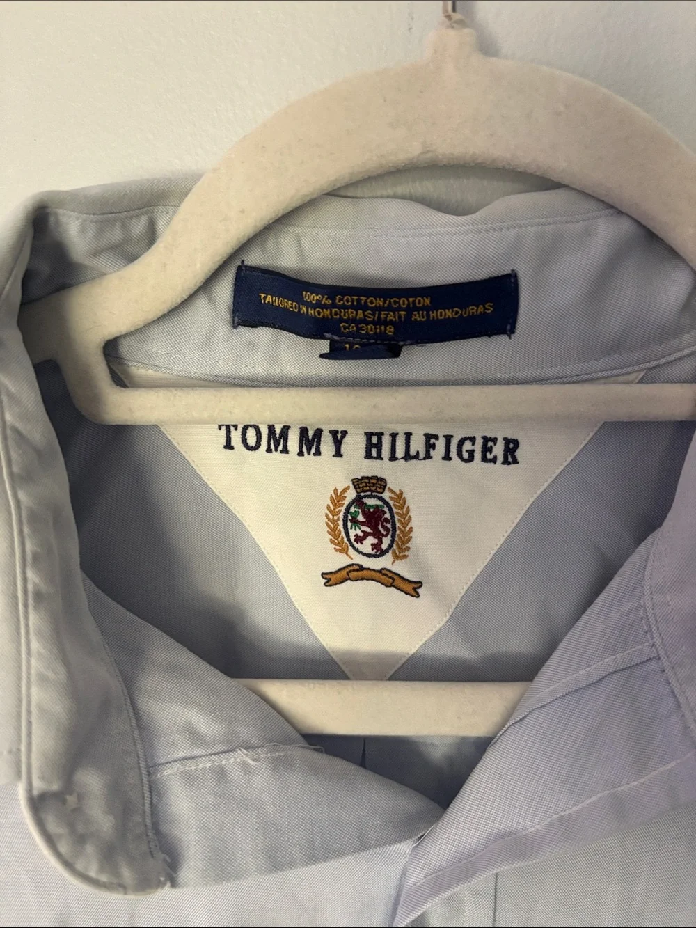 Tommy Hilfiger Light Blue Long Sleeve Dress Shirt
